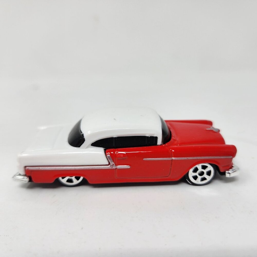 1955 Chevrolet Bel Air Die-Cast Toy Car By Maisto Red & White Collectible Model